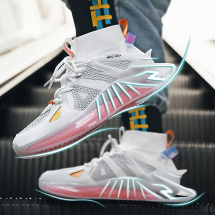 Large Size Men's Shoes Fashion Trend Shaped Soles Increase