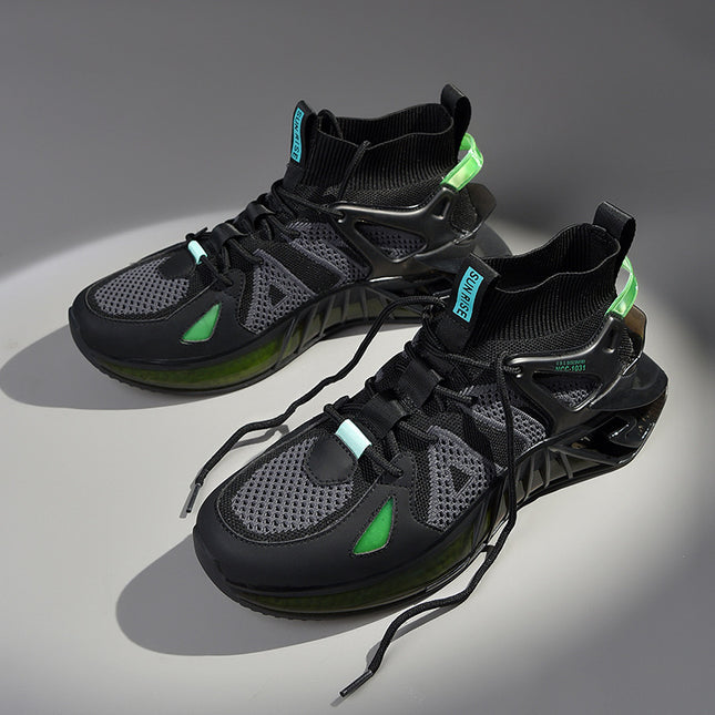 Large Size Men's Shoes Fashion Trend Shaped Soles Increase