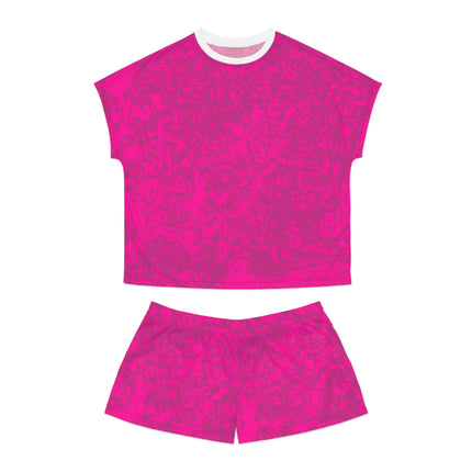 Women's Pink Marble Lounge Set