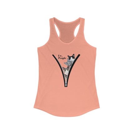 😾 Ew, People” Cat Tank Top