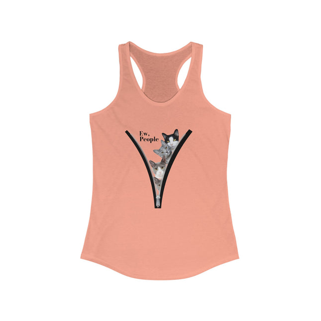😾 Ew, People” Cat Tank Top