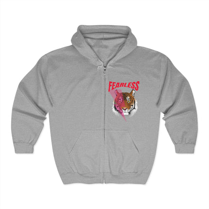 FEARLESS Zip-Up Hoodie – Unleash the Wild Within