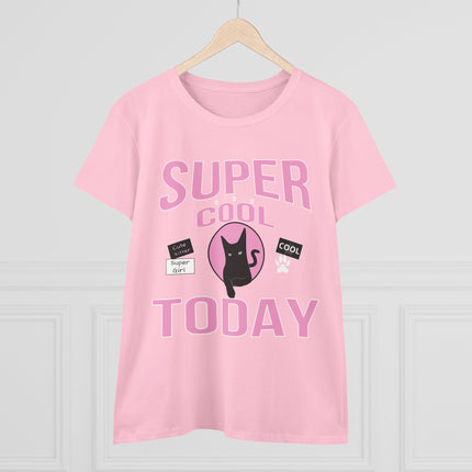 Women's Midweight Cotton Tee, Super Cool Today