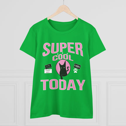 Women's Midweight Cotton Tee, Super Cool Today