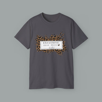 ✨ EXCLUSIVE. Dream. Believe. Leopard Graphic Tee