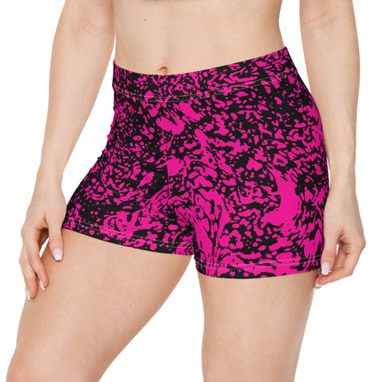 ⚡ Neon Pulse Performance Shorts – Pink Splash