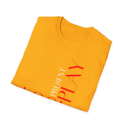 Look Forward, Play the Present” Modern Typography Tee