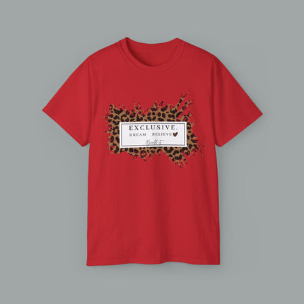 ✨ EXCLUSIVE. Dream. Believe. Leopard Graphic Tee