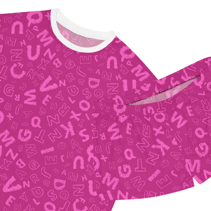 💜 Bold Alphabet Print Lounge Set