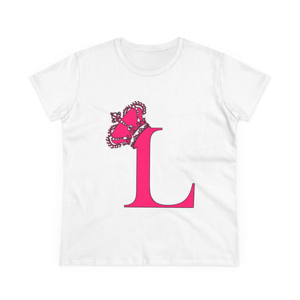 👑 L is for Queen – Monogram Crown Tee
