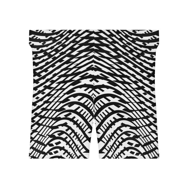 ⚡ Abstract Motion High-Waist Shorts
