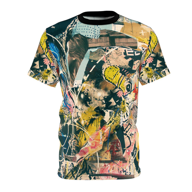 🎨 Urban Chaos Graphic Tee Abstract Art All-Over Print Shirt