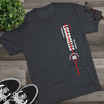 🏁 Los Angeles Vertical Graphic Tee – Black Edition