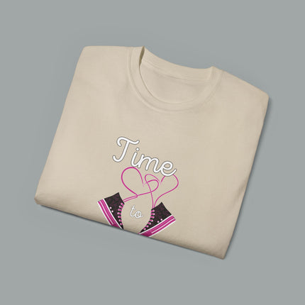 Unisex Ultra Cotton Tee, Print Time To Dance Luxury Design