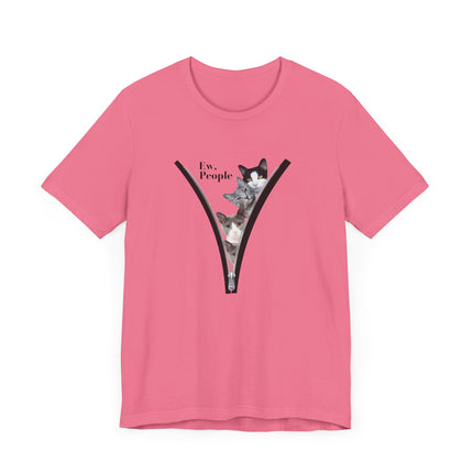 😾 Ew, People” Cat Tee – For the Socially Selective & Cat-Obsessed