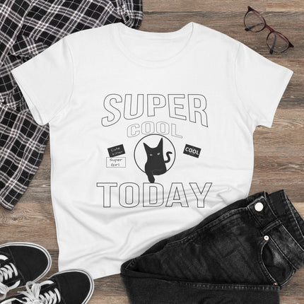 Super Cool Today T-Shirt – Cute Cat Graphic Tee