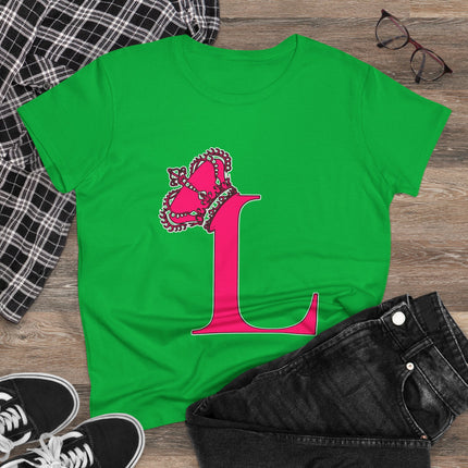 👑 L is for Queen – Monogram Crown Tee