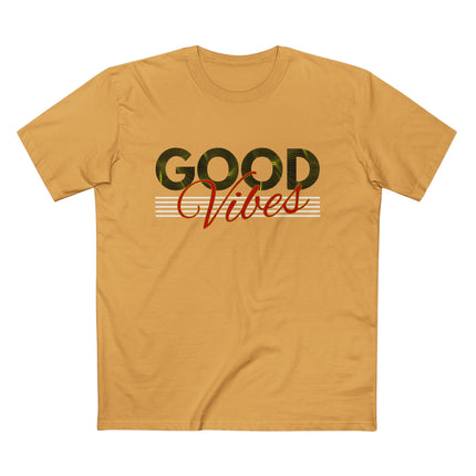 Good Vibes – Minimalist Retro Palm Leaf Graphic Tee
