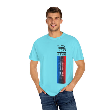 Paris Je T’aime Lion Tee – French Flag Art Graphic T-Shirt