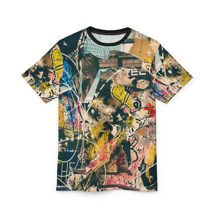🎨 Urban Collage Art Tee – Chaos Meets Creativity