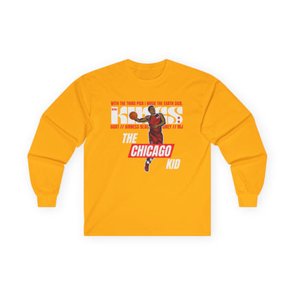🏀 The Chicago Kid – Retro Basketball Long Sleeve Tee