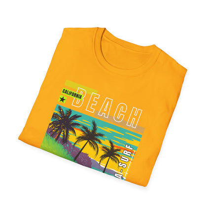 California Beach Tee – Tropical Vibes, Sunset Style 🌴🌅