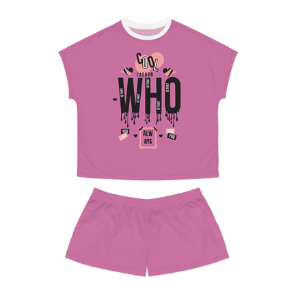 Women’s Lounge Set – 2-Piece Printed T-Shirt & Shorts