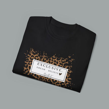 ✨ EXCLUSIVE. Dream. Believe. Leopard Graphic Tee