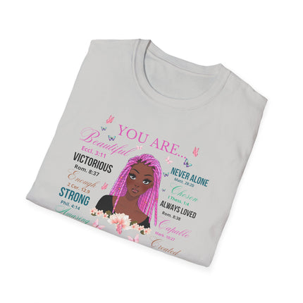💜 You Are Empowerment Tee – Faith, Beauty & Strength