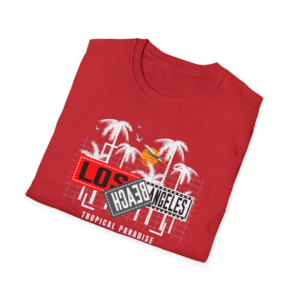 Summer Paradise Beach Tee, Unisex Softstyle T-Shirt