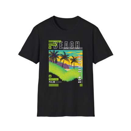 California Beach Tee – Tropical Vibes, Sunset Style 🌴🌅