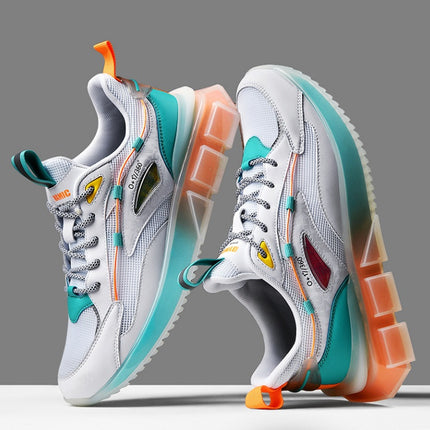 Trendy Men's Lace-up Leather Casual Sneakers