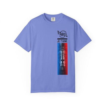 Paris Je T’aime Lion Tee – French Flag Art Graphic T-Shirt