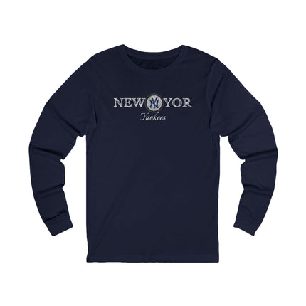 Black New York Yankees Long Sleeve Tee