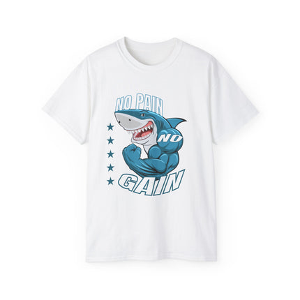 🦈 No Pain No Gain Shark Tee