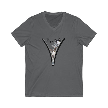 😾 Ew, People” Cat V-Neck Tee