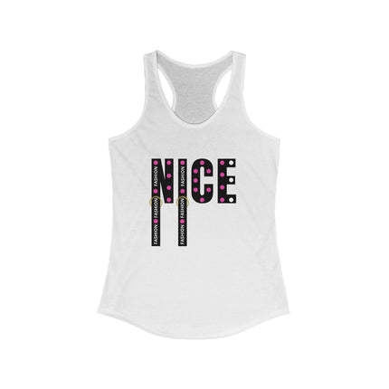 ✨ NICE” Fashion Tank – Polka Pop Style