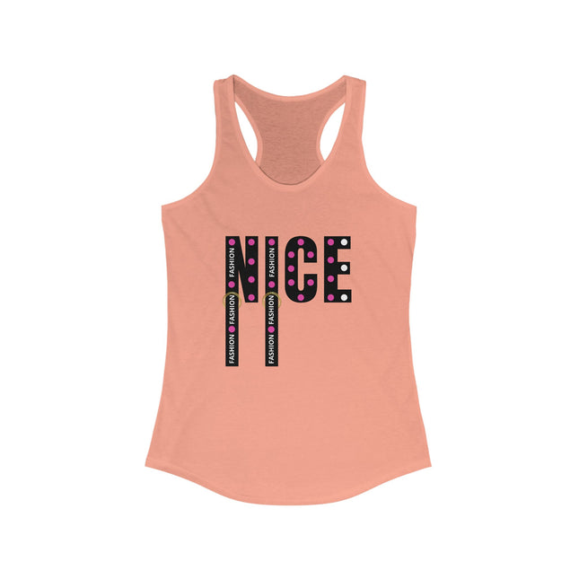 ✨ NICE” Fashion Tank – Polka Pop Style