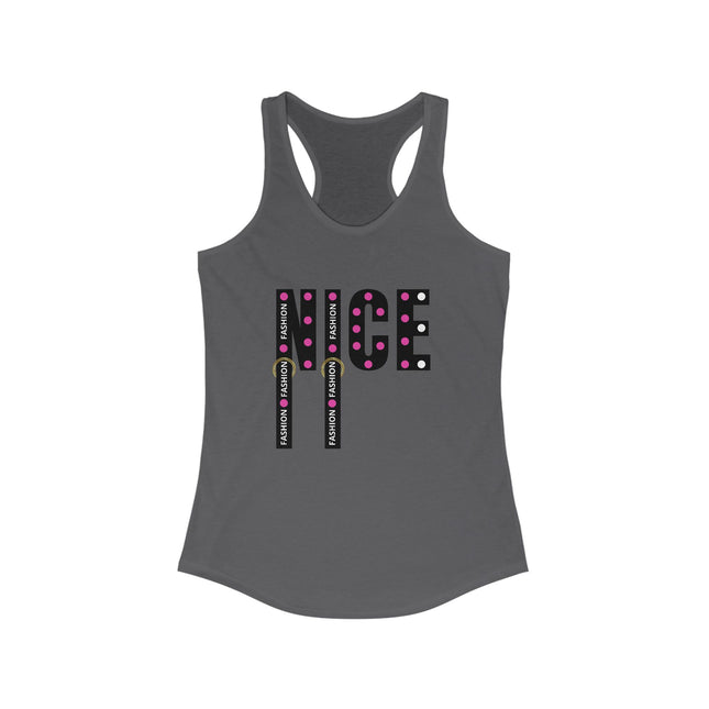 ✨ NICE” Fashion Tank – Polka Pop Style