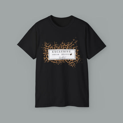 ✨ EXCLUSIVE. Dream. Believe. Leopard Graphic Tee