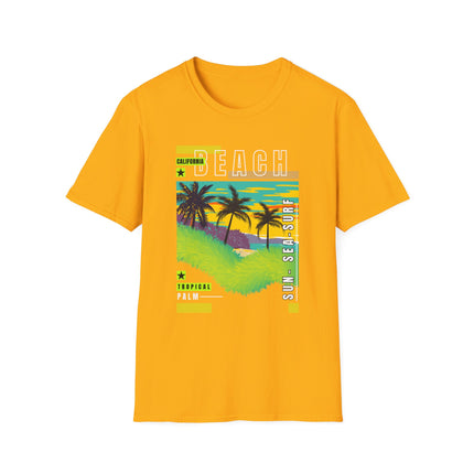 California Beach Tee – Tropical Vibes, Sunset Style 🌴🌅