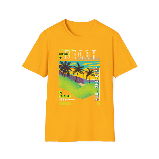 California Beach Tee – Tropical Vibes, Sunset Style 🌴🌅