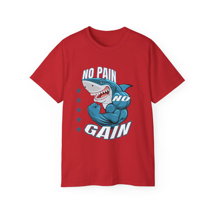 🦈 No Pain No Gain Shark Tee