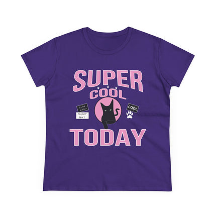 Women's Midweight Cotton Tee, Super Cool Today