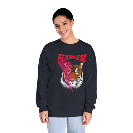Fearless Tiger Crewneck Sweatshirt – White Edition