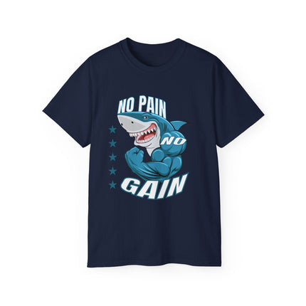 🦈 No Pain No Gain Shark Tee