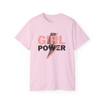 ⚡ Girl Power Leopard Bolt Tee – Fierce, Fearless, Feminine