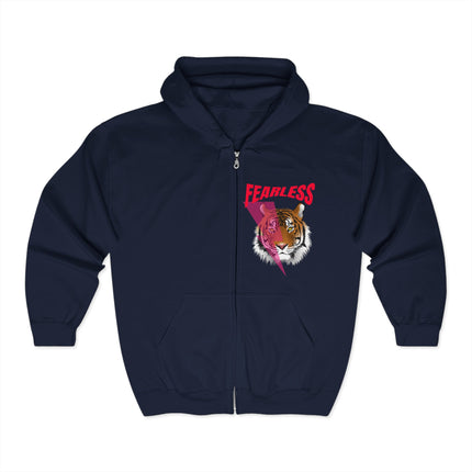 FEARLESS Zip-Up Hoodie – Unleash the Wild Within