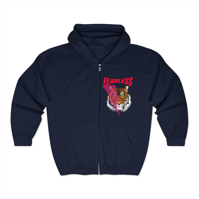 FEARLESS Zip-Up Hoodie – Unleash the Wild Within