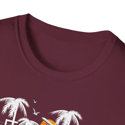 Summer Paradise Beach Tee, Unisex Softstyle T-Shirt